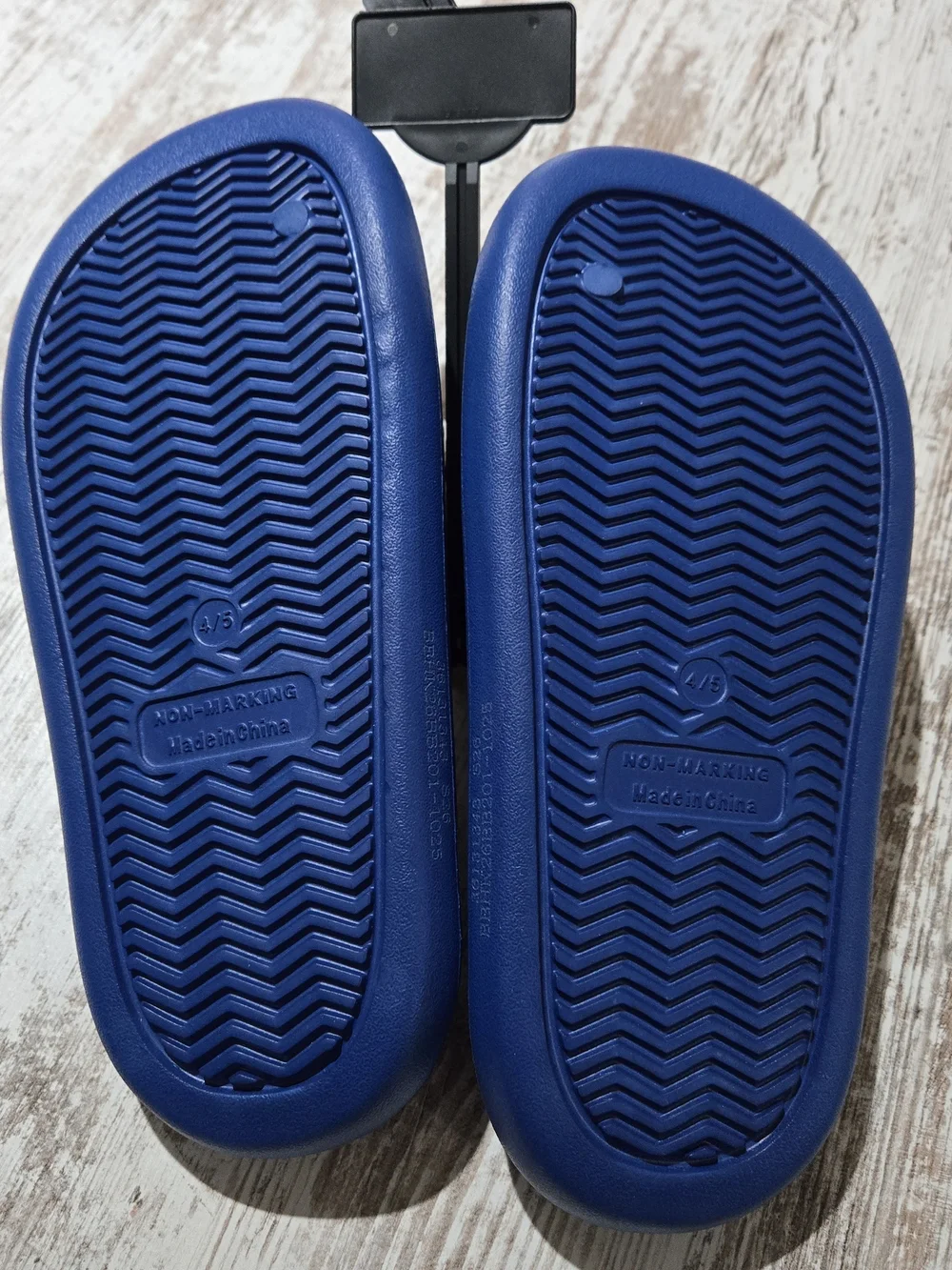 NWT Hello Kitty Navy Blue Kids Slide Sandals with Character Appliques